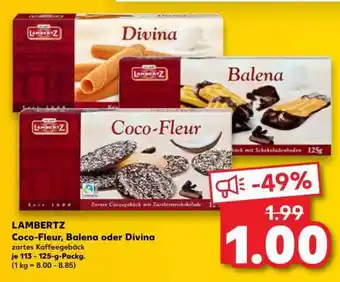 Kaufland LAMBERTZ Coco-Fleur, Balena oder Divina Angebot