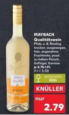 Kaufland MAYBACH Qualitätswein Angebot