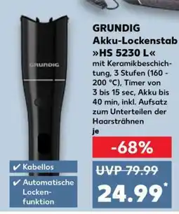 Kaufland GRUNDIG Akku-Lockenstab HS 5230 L Angebot