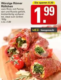 WEZ Würzige Römer Röllchen Angebot