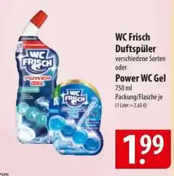 Famila Nord Ost WC Frisch Duftspüler oder Power WC Gel Angebot