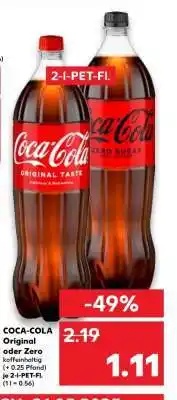 Kaufland Coca-Cola Original oder Zero Angebot