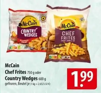 Famila Nord Ost McCain Chef Frites oder Country Wedges Angebot