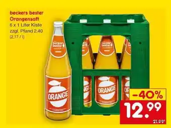 Netto Marken-Discount beckers bester Orangensaft Angebot