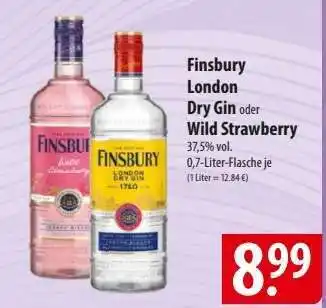 Famila Nord Ost Finsbury London Dry Gin oder Wild Strawberry Angebot