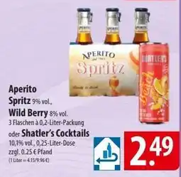 Famila Nord Ost Aperito Spritz / Wild Berry / Shatler's Cocktails Angebot
