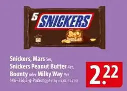 Famila Nord Ost Snickers, Mars, Snickers Peanut Butter, Bounty, Milky Way Angebot