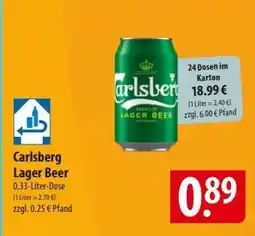 Famila Nord Ost Carlsberg Lager Beer Angebot