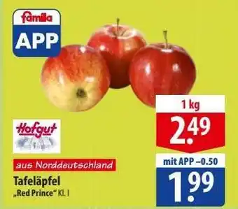 Famila Nord Ost Tafeläpfel 'Red Prince' Kl. I Angebot