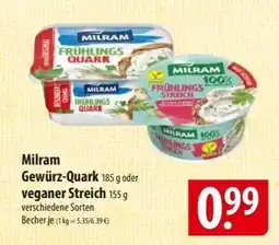 Famila Nord Ost Milram Gewürz-Quark oder veganer Streich Angebot