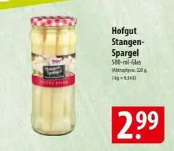 Famila Nord Ost Hofgut Stangen-Spargel Angebot