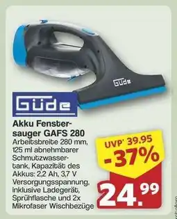 Famila Nord Ost Akku Fenstersauger GAFS 280 Angebot
