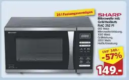 Famila Nord Ost SHARP Mikrowelle mit Grill/Heißluft RAC 252 FI Angebot