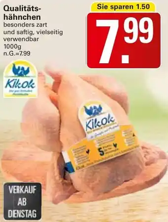 WEZ Kikok Qualitätshähnchen Angebot