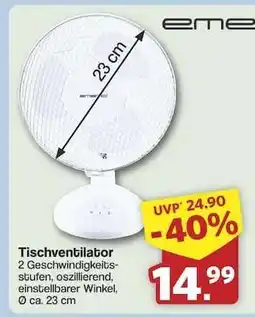 Famila Nord Ost Tischventilator Angebot