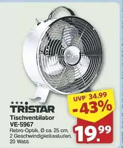 Famila Nord Ost TRISTAR Tischventilator VE-5967 Angebot