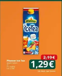 Famila Nord Ost Pfanner Ice Tea Angebot