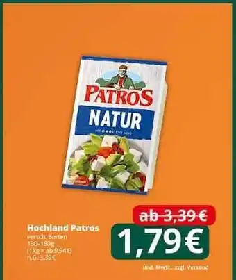 Famila Nord Ost Hochland Patros Angebot