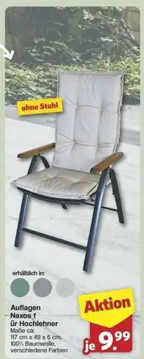 Famila Nord Ost Auflagen Naxos für Hochlehner Angebot