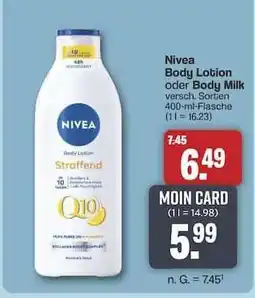 Famila Nord Ost Nivea Body Lotion oder Body Milk Angebot