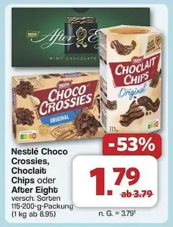 Famila Nord Ost Nestlé Choco Crossies, Choclait Chips oder After Eight Angebot