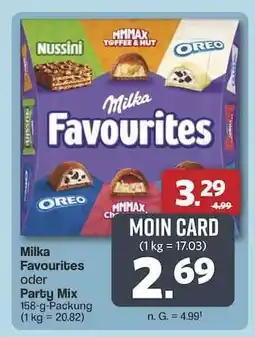 Famila Nord Ost MILKA Favourites oder Party-Mix Angebot