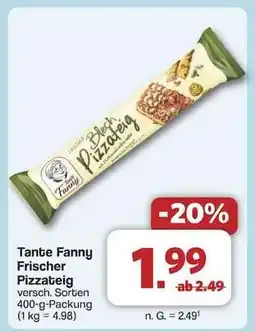 Famila Nord Ost Tante Fanny Frischer Pizzateig Angebot
