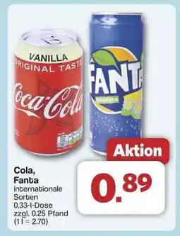 Famila Nord Ost Cola, Fanta Angebot
