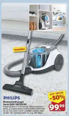 Famila Nord Ost PHILIPS Bodenstaubsauger Serie 2000 XB2122/09 Angebot