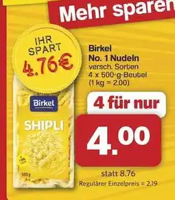 Famila Nord Ost Birkel No. 1 Nudeln Angebot
