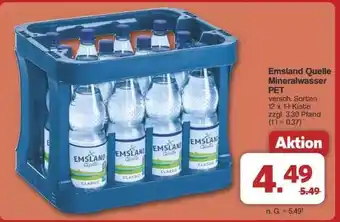 Famila Nord Ost Emsland Quelle Mineralwasser PET Angebot