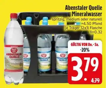 Edeka Abensaler Quelle Mineralwasser Angebot