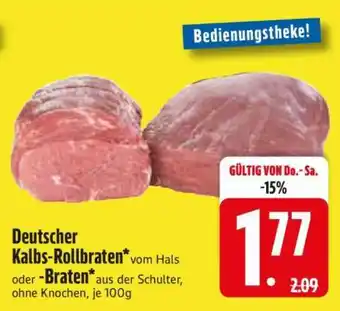 Edeka Deutscher Kalbs-Rollbraten Angebot