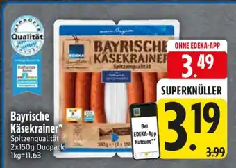 Edeka Bayrische Käsekrainer Angebot