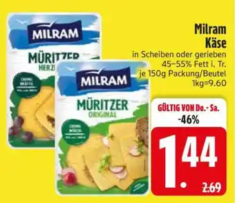 Edeka Milram Käse Angebot