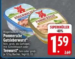 Edeka Rügenwalder Mühle Pommersche Gutsleberwurst Angebot
