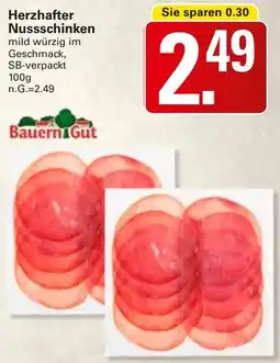 WEZ Bauern Gut Herzhafter Nussschinken Angebot