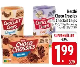 Edeka Nestlé Choco Crossies oder Choclait Chips Angebot