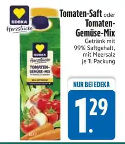 Edeka Tomaten-Saft oder Tomaten-Gemüse-Mix Angebot