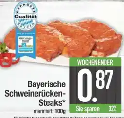 Edeka Bayerische Schweinerücken-Steaks Angebot