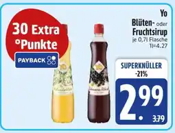Edeka Yo Blüten- oder Fruchtsirup Angebot