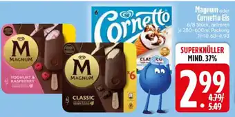 Edeka Magnum oder Cornetto Eis Angebot