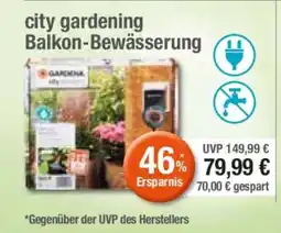 Edeka city gardening Balkon-Bewässerung Angebot