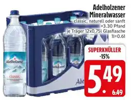 Edeka ADELHOLZENER Mineralwasser Angebot