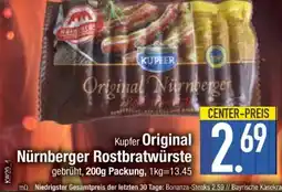 Edeka Kupfer Original Nürnberger Rostbratwürste Angebot