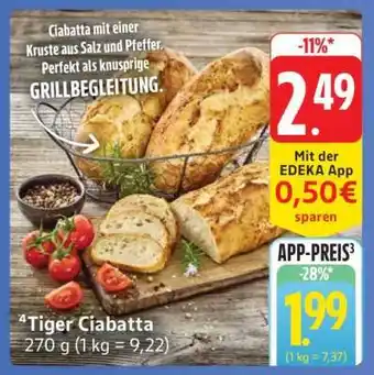 Edeka Tiger Ciabatta Angebot