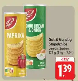 Edeka Gut & Günstig Stapelchips Angebot