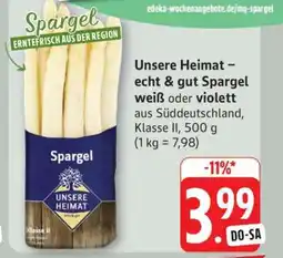 Edeka Unsere Heimat Spargel Angebot