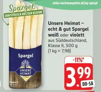 Edeka Unsere Heimat Spargel Angebot