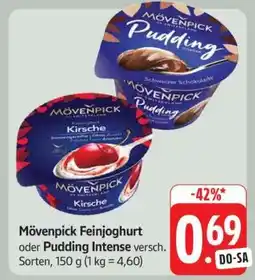 Edeka Mövenpick Feinjoghurt oder Pudding intense Angebot